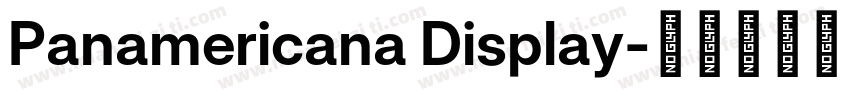 Panamericana Display字体转换
